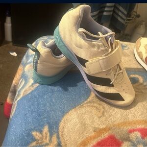 Adidas Powerlift 4 Weightlifting Shoes - Beige and Black